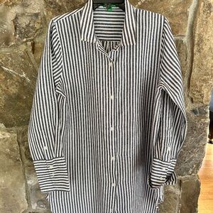 J Crew Linen Shirt Dress